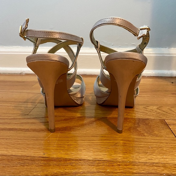 Kelly & Katie Satin Strappy Heels 8.5 - Picture 4 of 8